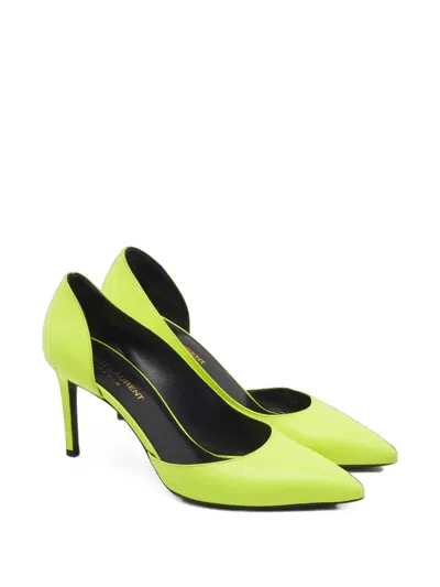 Pre-owned Saint Laurent D'orsay Pumps In Yellow