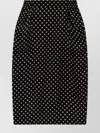 Saint Laurent Draped Polka-dot Silk-chiffon Midi Skirt