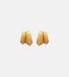 Saint Laurent Double Blade Clip-on Earrings In Pattern