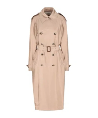 SAINT LAURENT SAINT LAURENT DOUBLE-BREASTED BELTED COAT