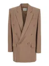 Saint Laurent Jacket In Brown