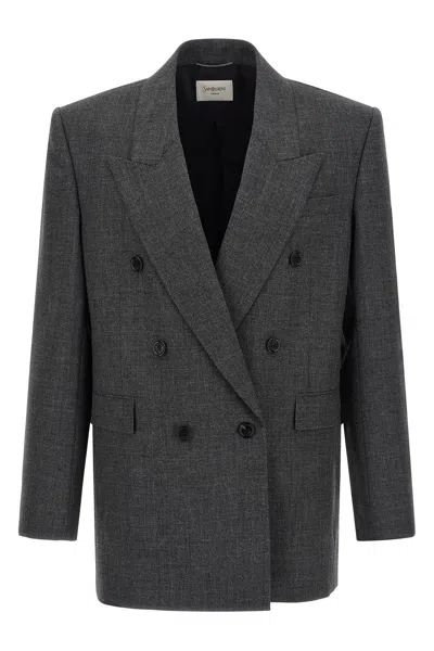 SAINT LAURENT DOUBLE-BREASTED BLAZER