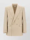 Saint Laurent Double-breasted Blazer With Buttoned Cuffs