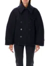 Saint Laurent Short Double-breasted Coat