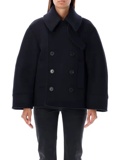 SAINT LAURENT SAINT LAURENT DOUBLE-BREASTED PEACOAT