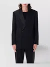 Saint Laurent Wool Blazer With Back Vent And Front Pockets