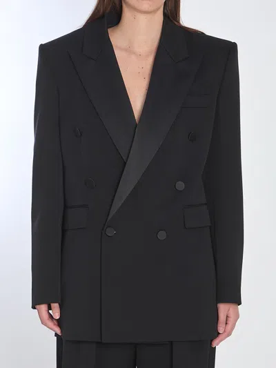 SAINT LAURENT DOUBLE-BREASTED TUXEDO JACKET