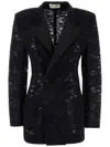 Saint Laurent Double-breasted Jacket In Wool In Black