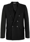 Saint Laurent Double-breasted Wool Blazer In Black