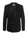 Saint Laurent Classic Long-sleeve Tuxedo Blazer In Black