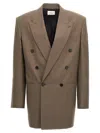 Saint Laurent Veste Armani Bascule Jacket In Gray