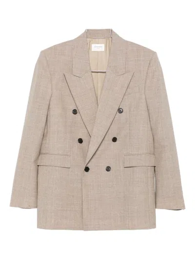 SAINT LAURENT DOUBLE-BREASTED WOOL BLAZER