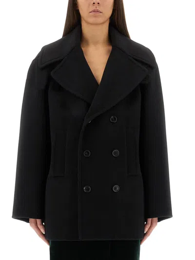 SAINT LAURENT SAINT LAURENT DOUBLE-BREASTED WOOL CABAN
