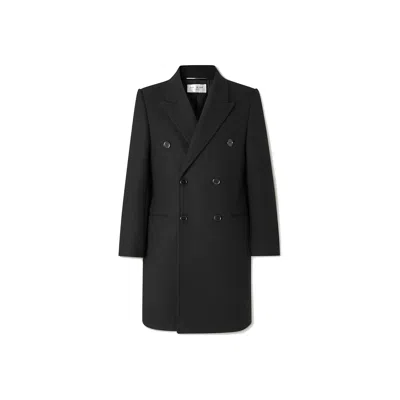 SAINT LAURENT DOUBLE-BREASTED WOOL COAT