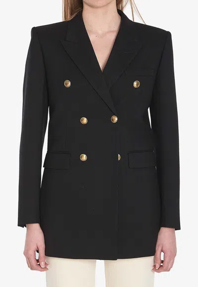 SAINT LAURENT DOUBLE-BREASTED WOOL JACKET