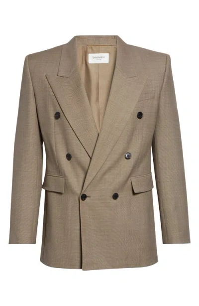 SAINT LAURENT SAINT LAURENT DOUBLE BREASTED WOOL JACKET