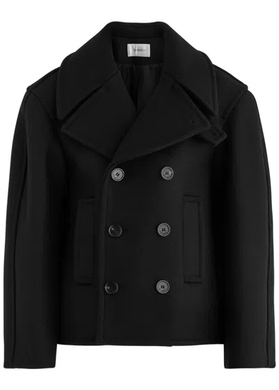 SAINT LAURENT SAINT LAURENT DOUBLE-BREASTED WOOL PEA COAT