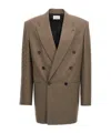 Saint Laurent Veste Armani Bascule Jacket In Brown