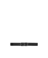 Saint Laurent Double Buckle Belt In Black