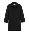 Saint Laurent Coat In Double-face Wool In Black