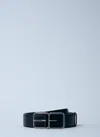 Saint Laurent Double Buckle Belt In Black