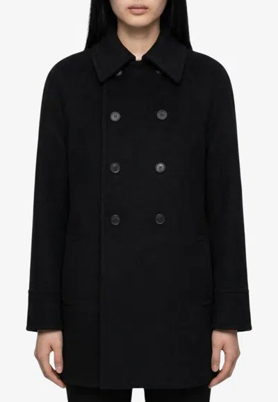 SAINT LAURENT DOUBLE-BREASTED WOOL COAT