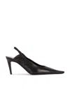 Saint Laurent Doville Slingback Pump In Brown