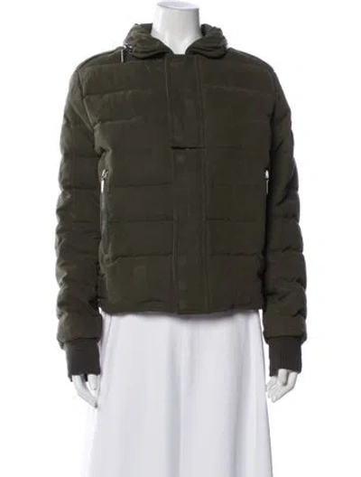 Pre-owned Saint Laurent Down Jacket In Green