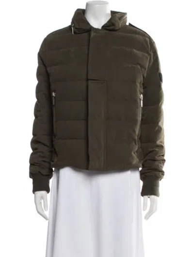 Pre-owned Saint Laurent Down Jacket In Green