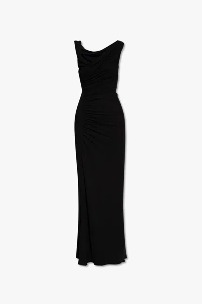 Saint Laurent Sleeveless Maxi Dress In Black