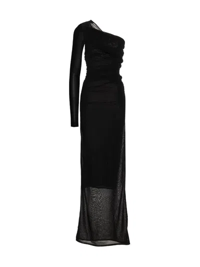 SAINT LAURENT SAINT LAURENT DRAPED LONG DRESS