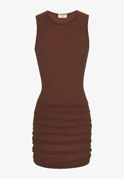 Saint Laurent Draped Mini Dress