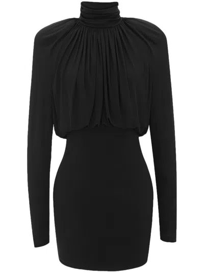 Saint Laurent Women's Dress In Crepe Jersey In Black