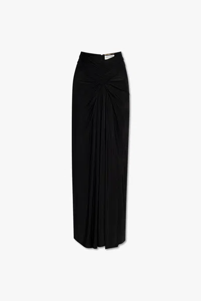 SAINT LAURENT SAINT LAURENT DRAPED SKIRT