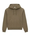 Saint Laurent Hoodie With Logo In Brown