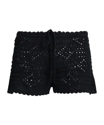 Saint Laurent Drawstring Shorts In Black