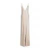 Saint Laurent Sleeveless Maxi Dress In Silk