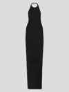 Saint Laurent Open-back Wool-blend Mini Dress For Women