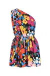 Saint Laurent Women's Printed Viscose Mini Dress In Multi