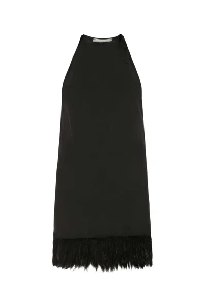 Saint Laurent Black Crepe Mini Dress