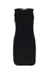 Saint Laurent Mini Abito In Tulle Nero Donna In Black