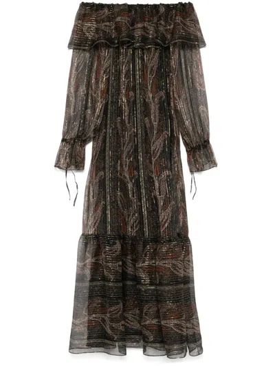 Saint Laurent Dress In Multi