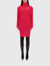 Saint Laurent Dress  Woman Color Fuchsia In Red