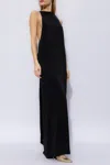 Saint Laurent Dress With Decorative Tie Fastening In Black
