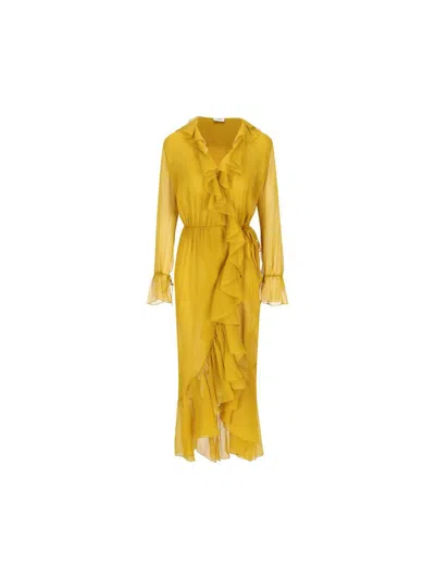 Saint Laurent Dresses In Yellow