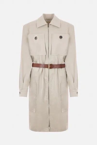 Saint Laurent Dresses In Neutral