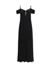Saint Laurent Black Viscose Casual Dress In Black