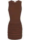 Saint Laurent Dresses Brown In Brown