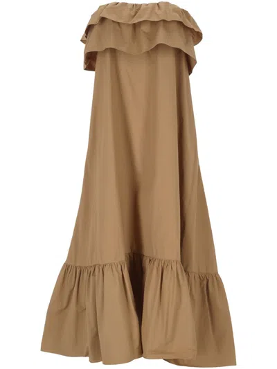 Saint Laurent Dresses In Brown
