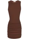 Saint Laurent Dresses Brown In Brown